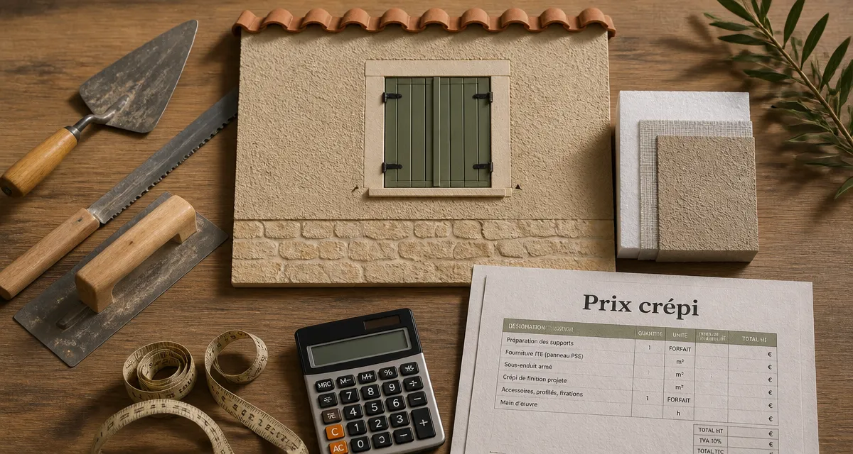 crepi prix m2 : devis et échantillon crépi de façade