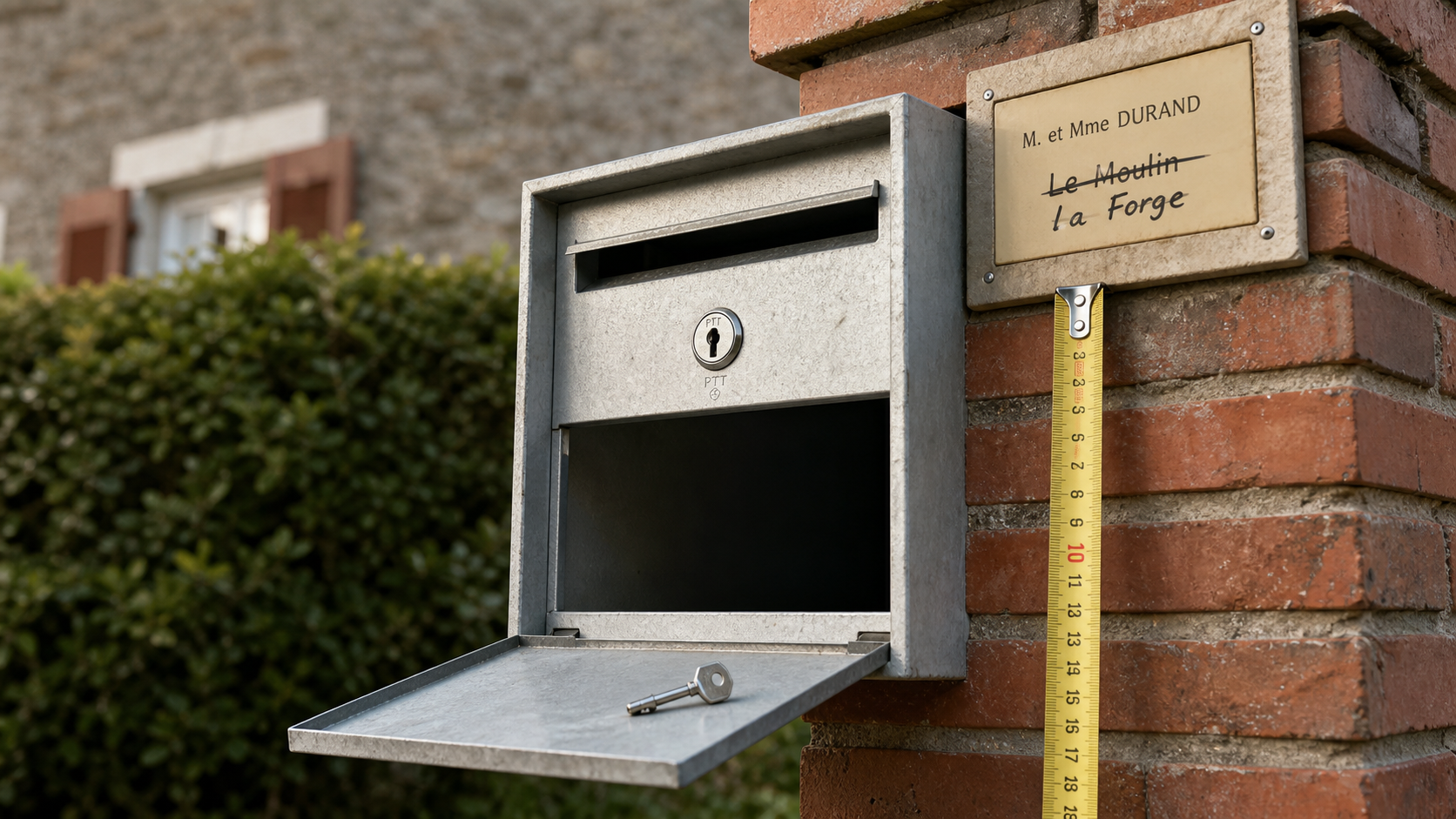 Dimension des boites aux lettres : mesure hauteur de pose d’une boîte normalisée