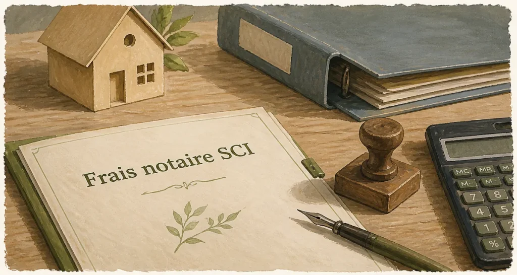 Frais de notaire pour une SCI : dossier et calcul des coûts notaire