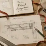 plafond autoportant distance croquis outils chantier