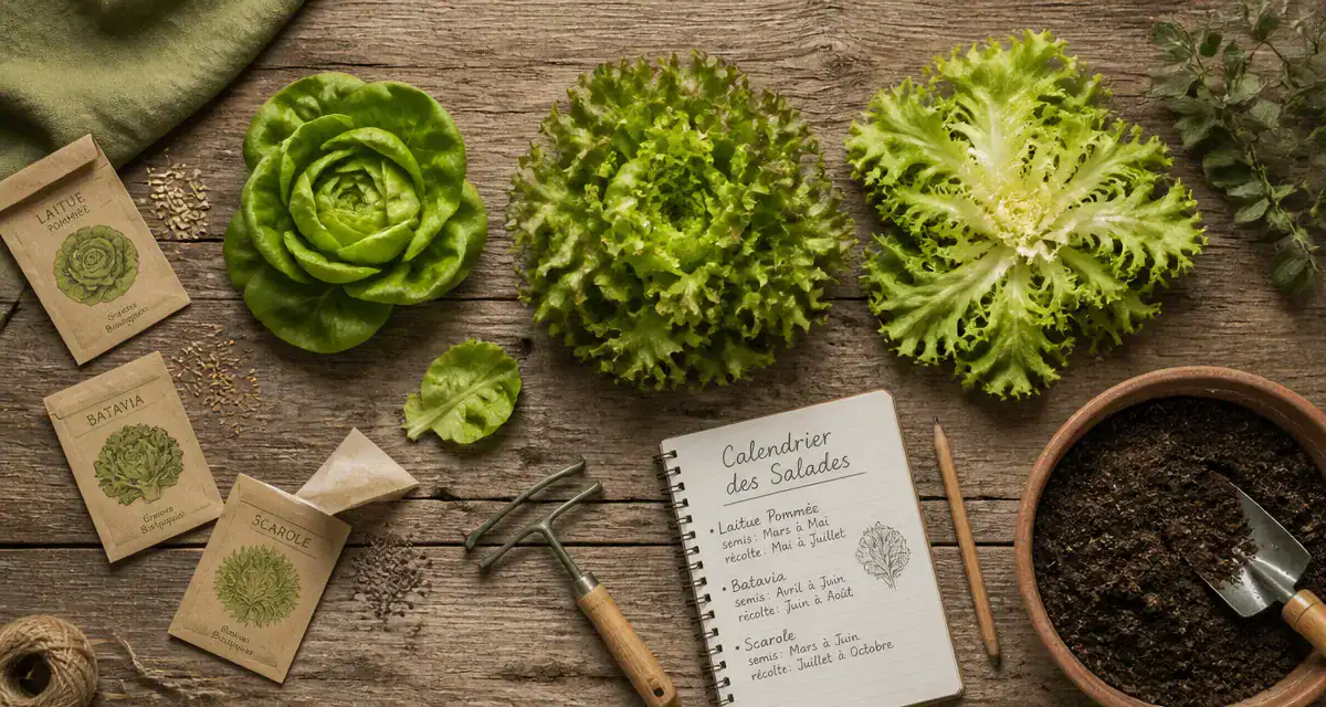 Quand planter des salades image calendrier