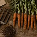 quand recolter les carottes fraichement arrachées sur plan de travail