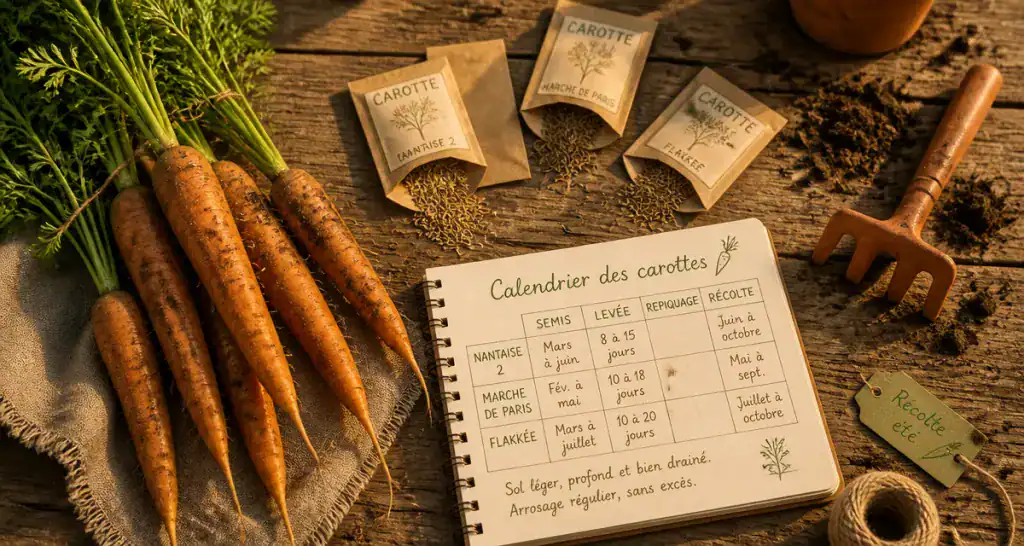 quand semer les carottes calendrier semis carottes