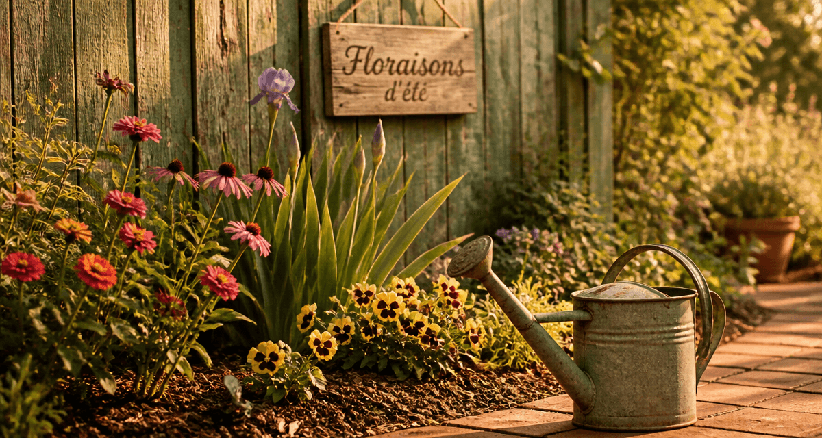 que planter en juillet août fleurs massif fleuri été
