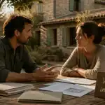 vente maison en indivision entre frere et soeur devant maison