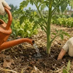 Comment bien arroser son potager : arrosage au pied entre 6h et 8h