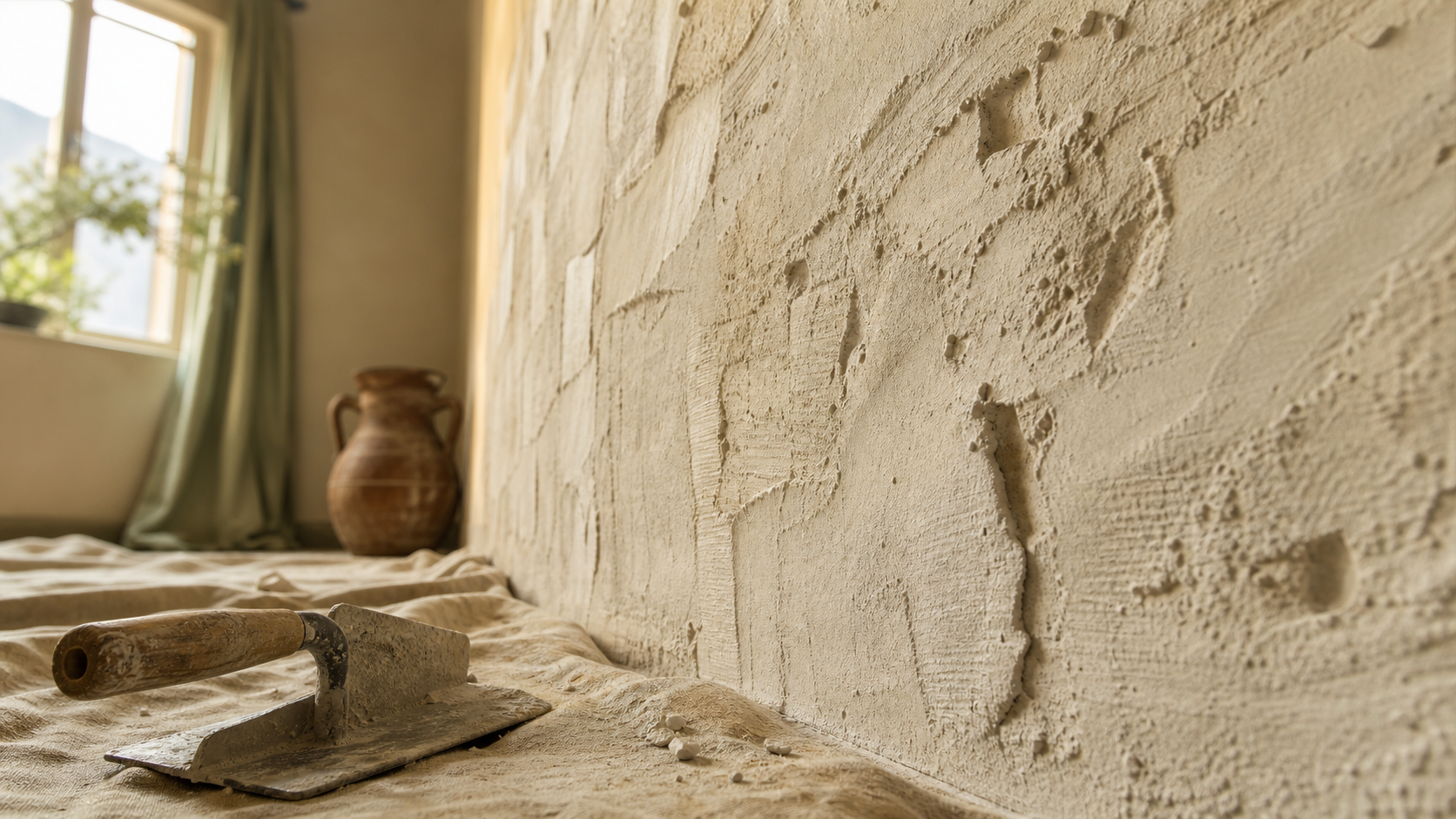 Mur en enduit décoratif structuré Reliefex mat ou brillant, relief pierre mat