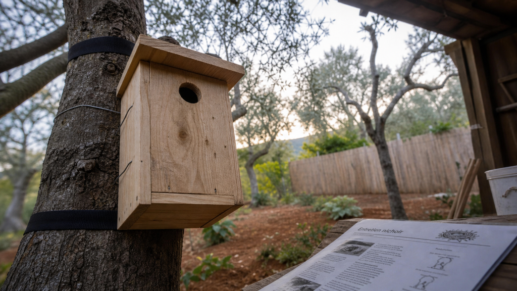 Nichoir en bois au jardin : installer un nichoir que dit la loi