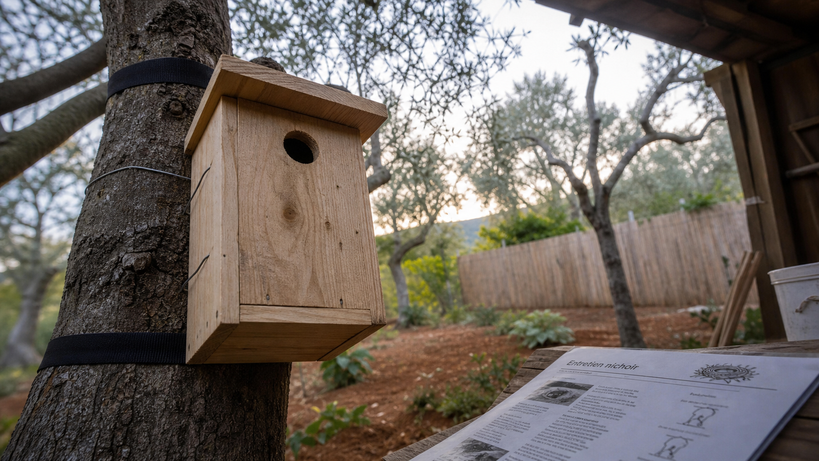 Nichoir en bois au jardin : installer un nichoir que dit la loi