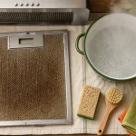 Nettoyage grille hotte : graisse, trempage 60 °C