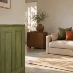 Papier peint soubassement avec moulures et hauteur idéale pour un mur