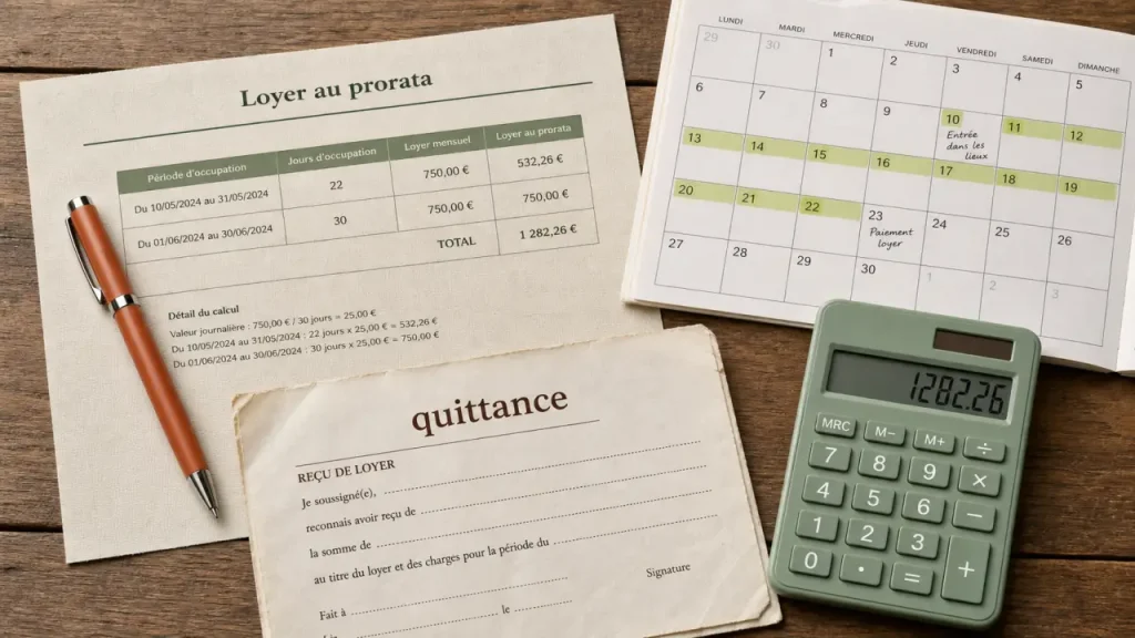 Prorata loyer calcul : 30 jours ou mois réel, la méthode qui évite les litiges