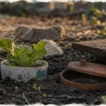 Protéger son potager des limaces : jeunes salades protégées