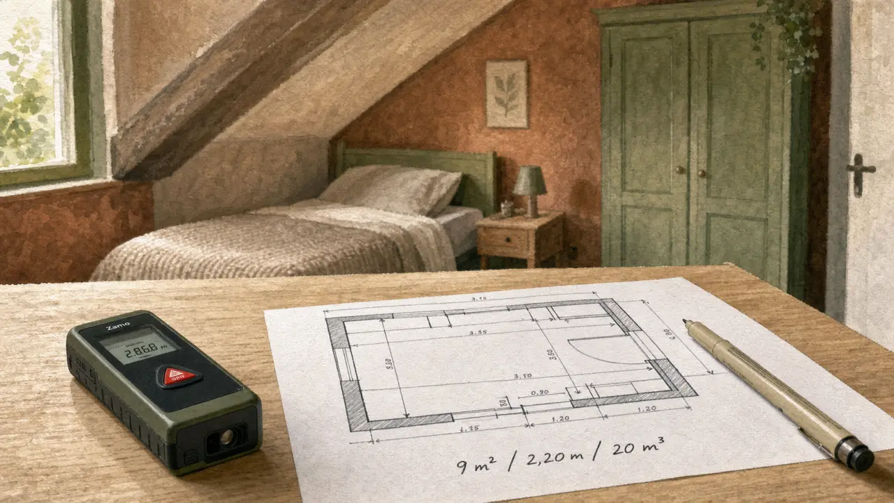 Taille minimum d une chambre : 9 m², 2,20 m, 20 m³