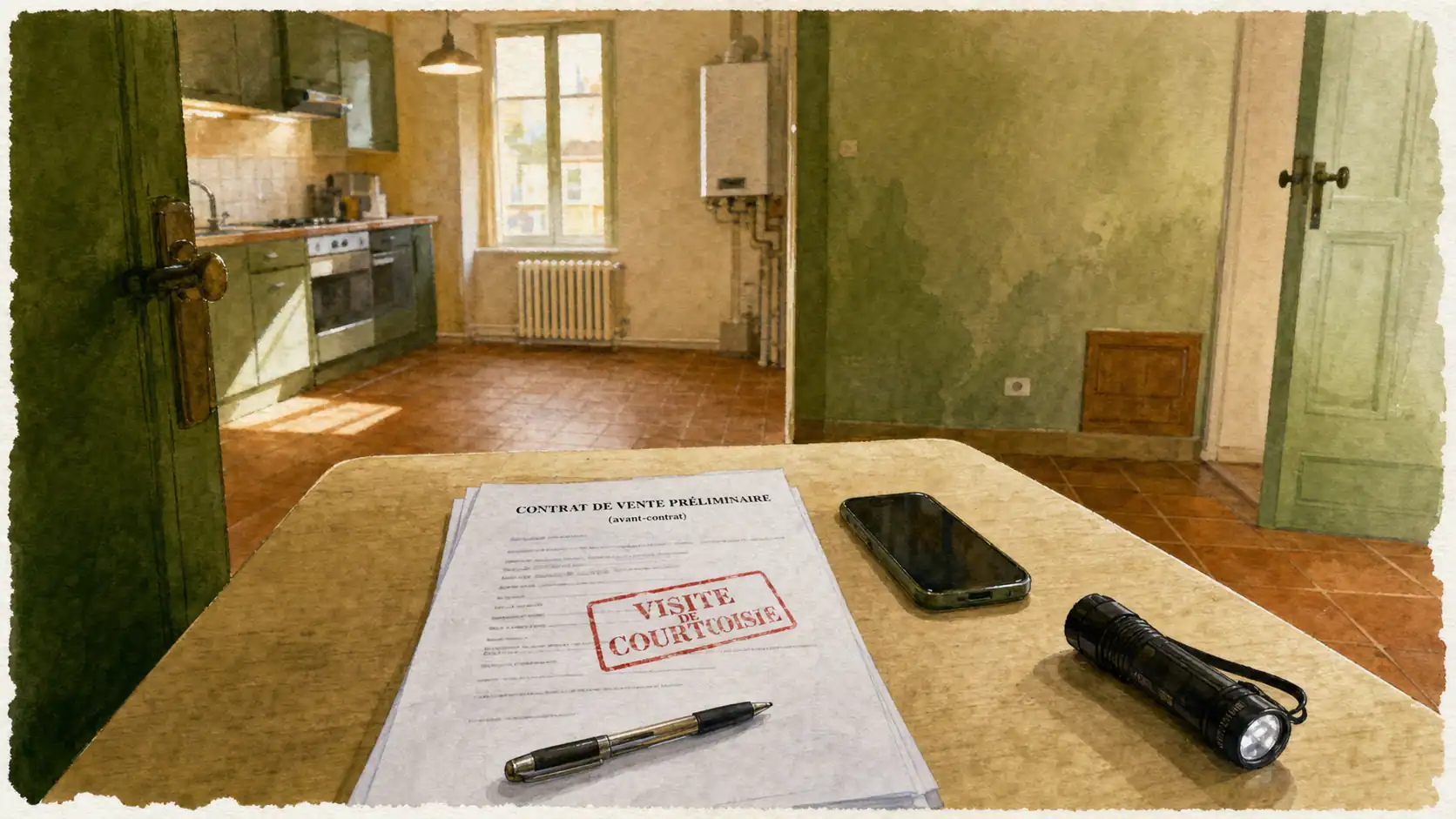 Visite avant signature notaire : contrôle 24h d’un appartement