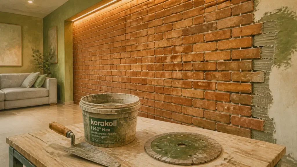 Mur intérieur en brique : choisir ses plaquettes et réussir sa pose