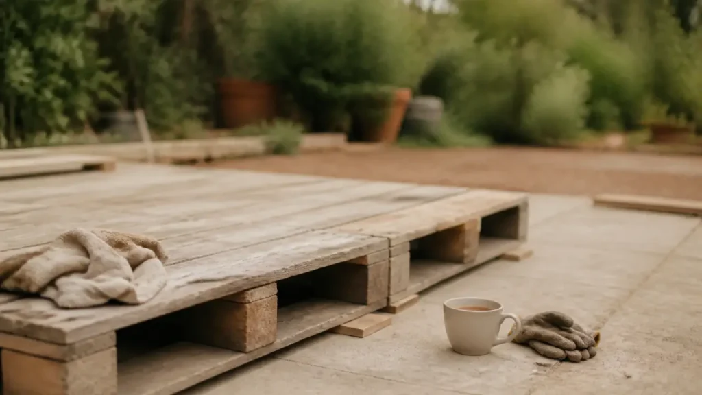 Palette pour terrasse : prix, dimensions, marquage MB et choix à vérifier