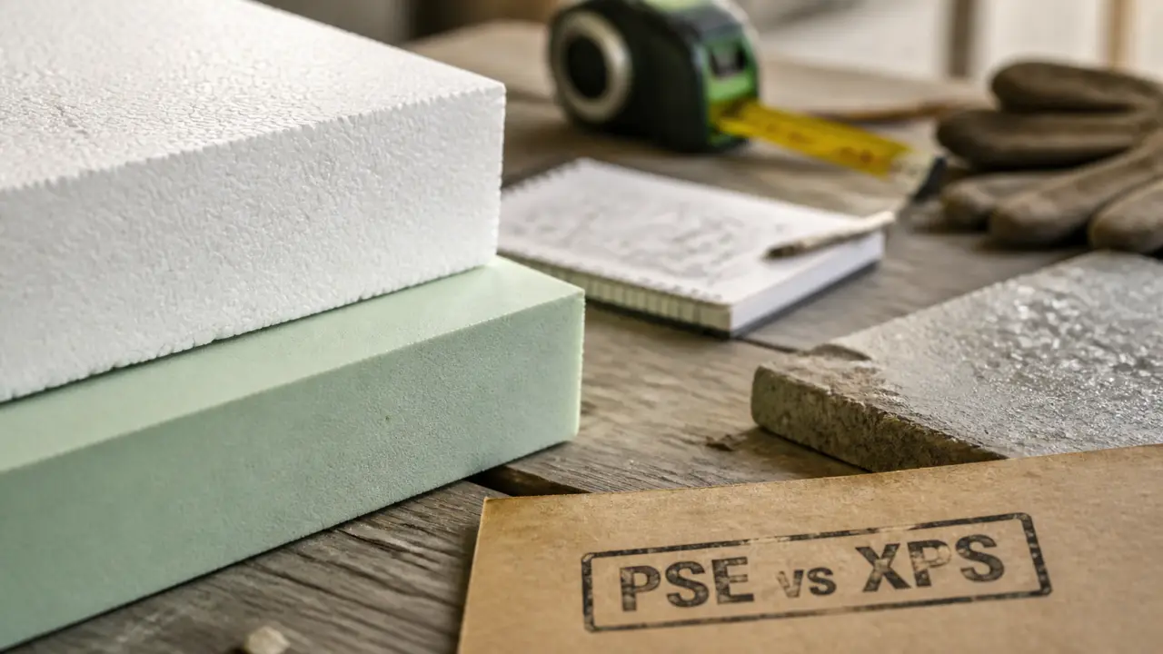 Polystyrène expansé ou extrudé : PSE vs XPS sur chantier, humidité et pression