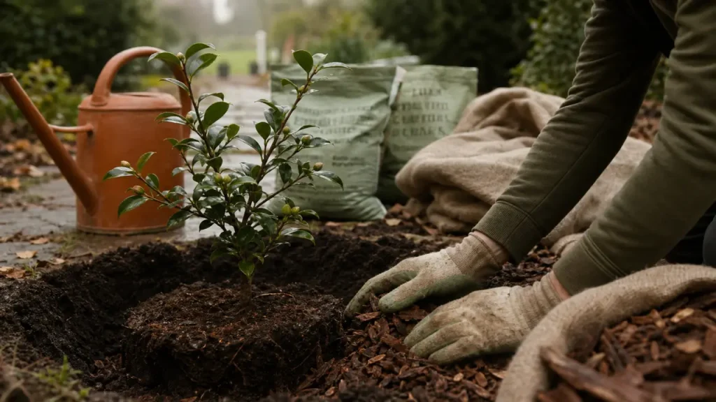 Quand planter un camélia ? Automne, drainage et erreurs qui coûtent la floraison
