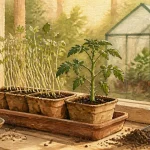 Quand semis tomates : plants trapus, lumière et 22°C en mars