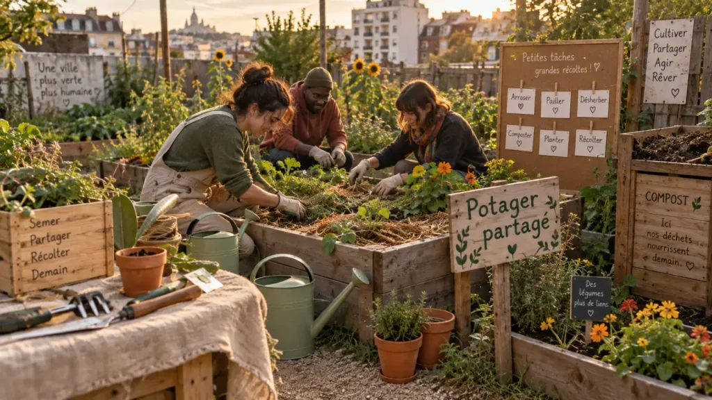 Partager un potager : un cadre clair pour cultiver ensemble et répartir les récoltes