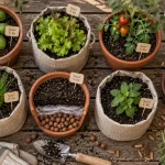 Potager balcon 5 à 6 h de soleil, pots faciles