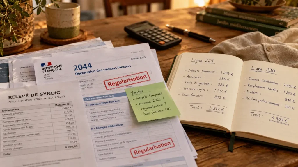 Déclaration des revenus fonciers : déduire les charges de copropriété sans oublier la régularisation