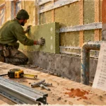 Devis isolation exterieur maison : pose de panneaux ITE sur façade