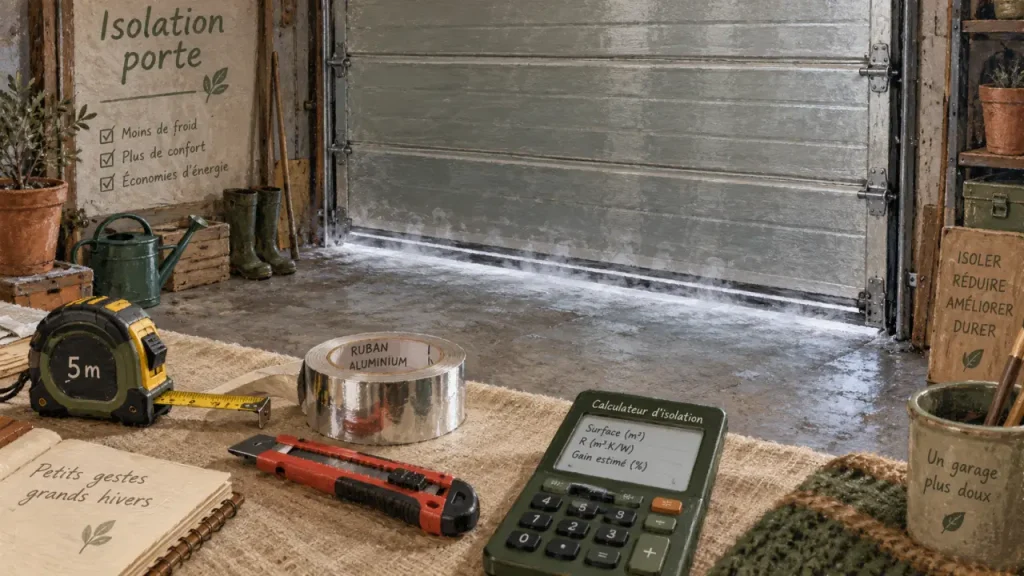 Isolation thermique d’une porte de garage : privilégiez le léger pour préserver le mécanisme