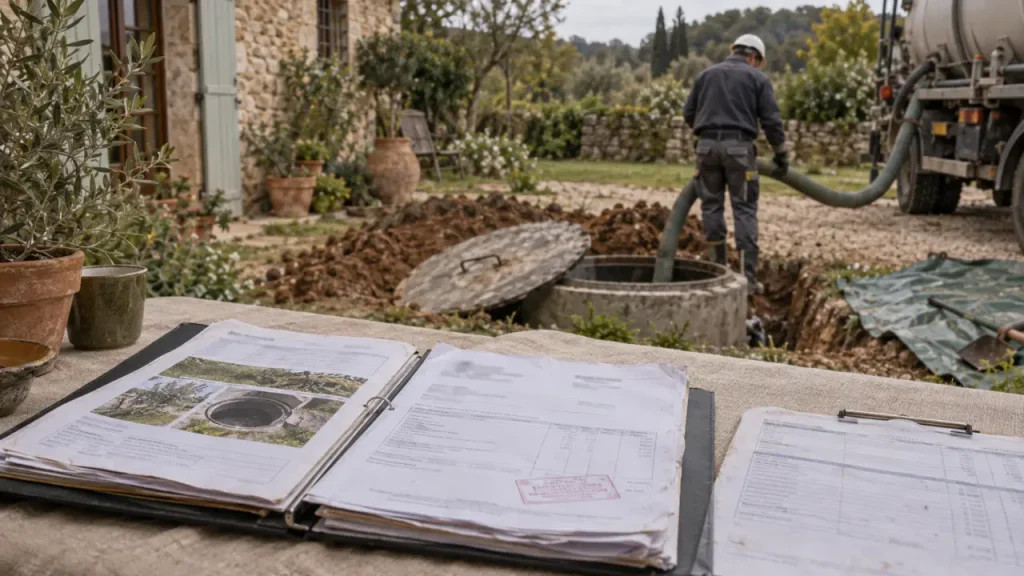 Vidange de fosse septique : le locataire paie l’entretien, le propriétaire les travaux